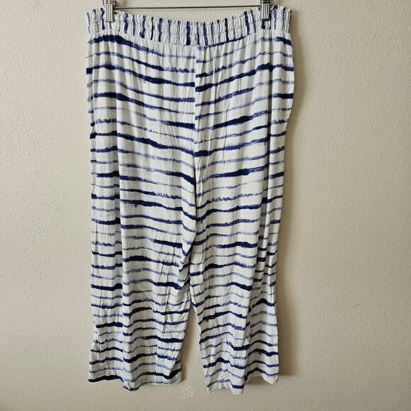 Soma Cool Nights Cropped Pajama Pants XL - Picture 2 of 5